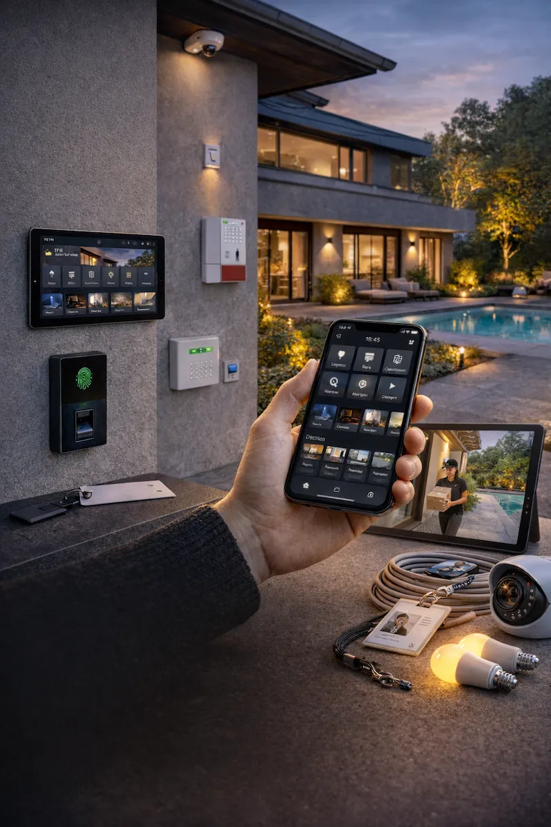 Interface domotique villa de prestige